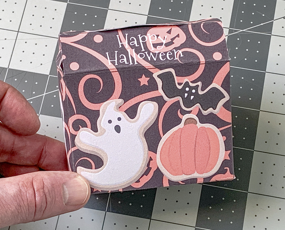 Adding Glue Dots to the Halloween printable