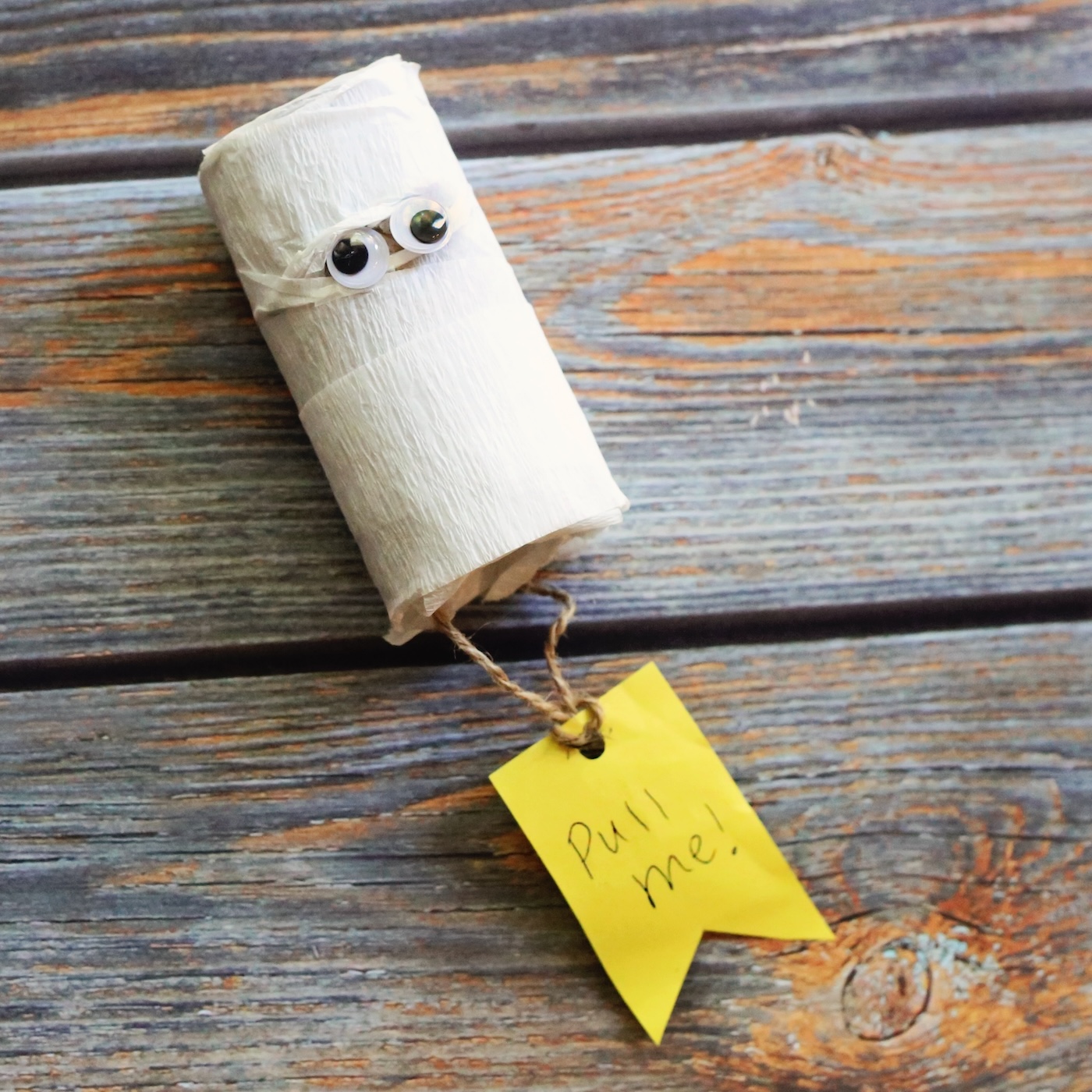 make a mummy pinata for halloween