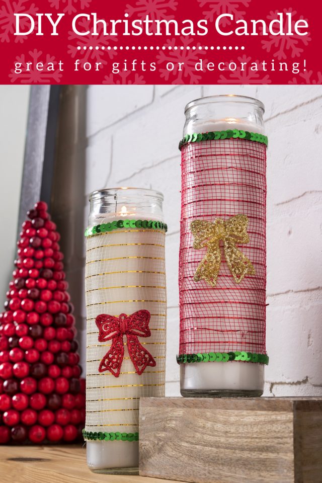 DIY Christmas Candle with Dollar Tree Supplies - DIY Candy