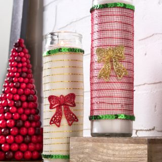 DIY Christmas candles