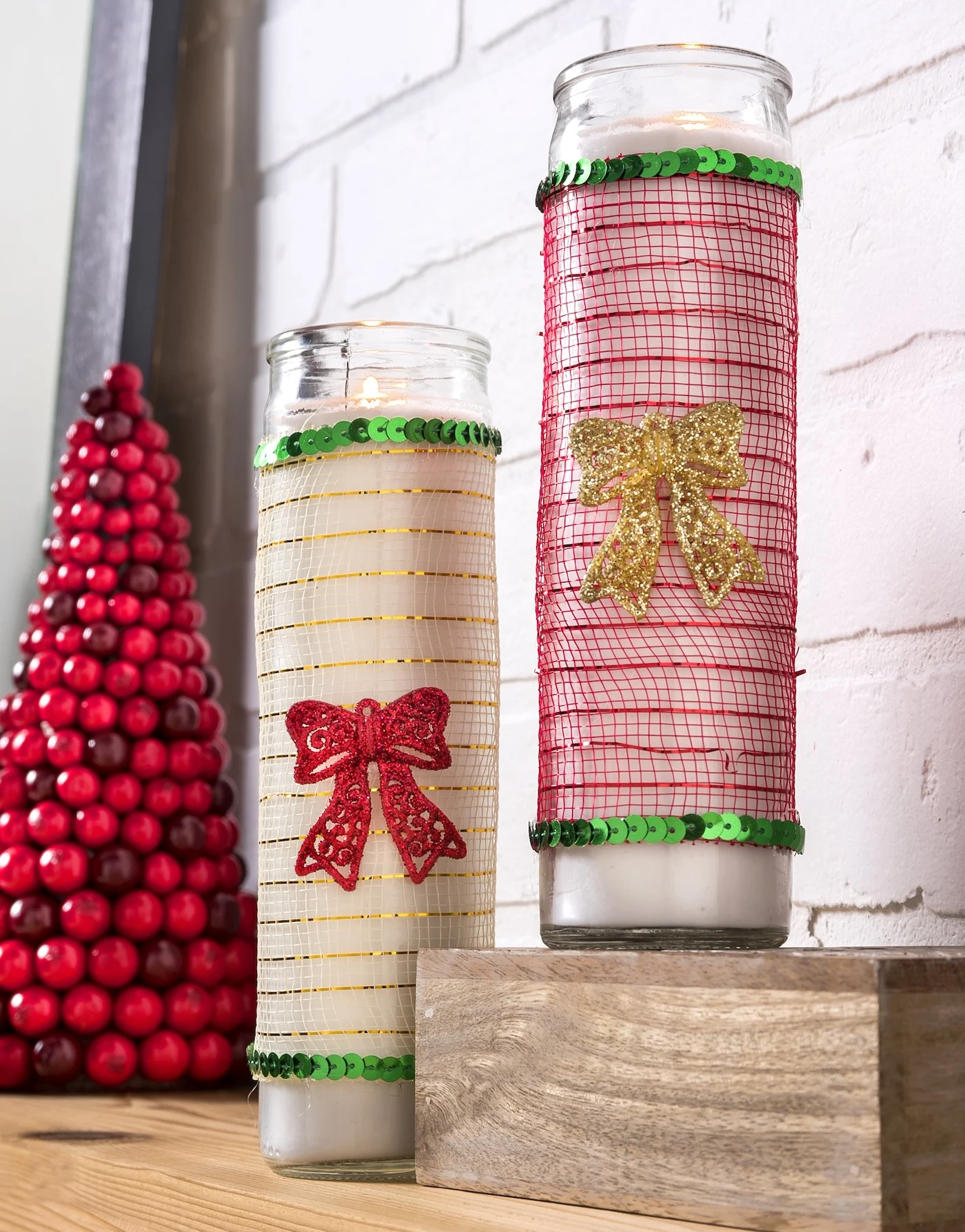 DIY Christmas candles