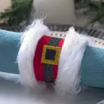 DIY Santa napkin rings