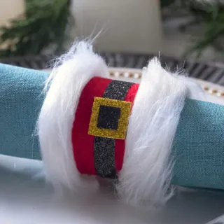 DIY Santa napkin rings