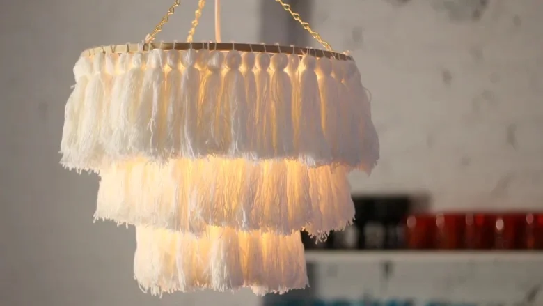 DIY Tassel Chandelier