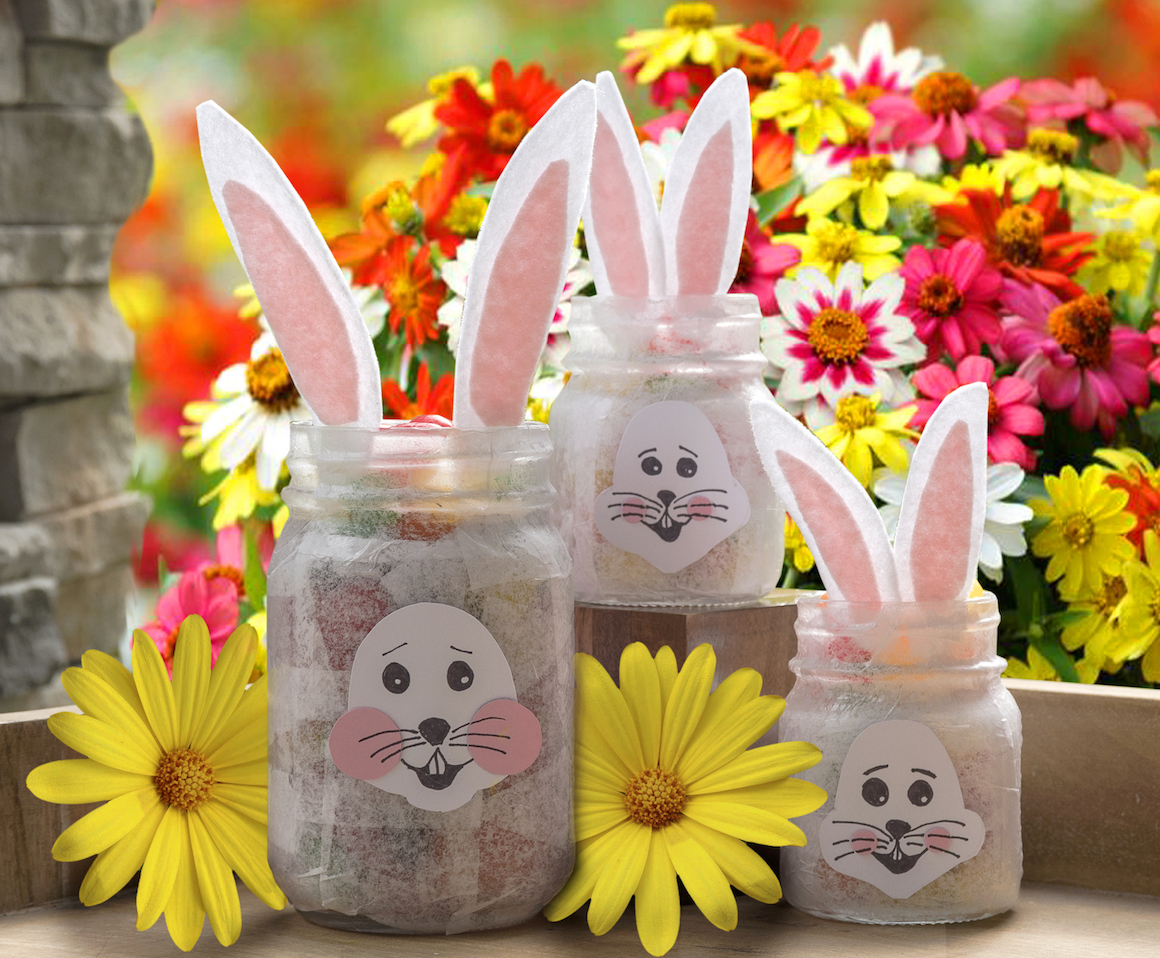 Easter Bunny Mason Jars