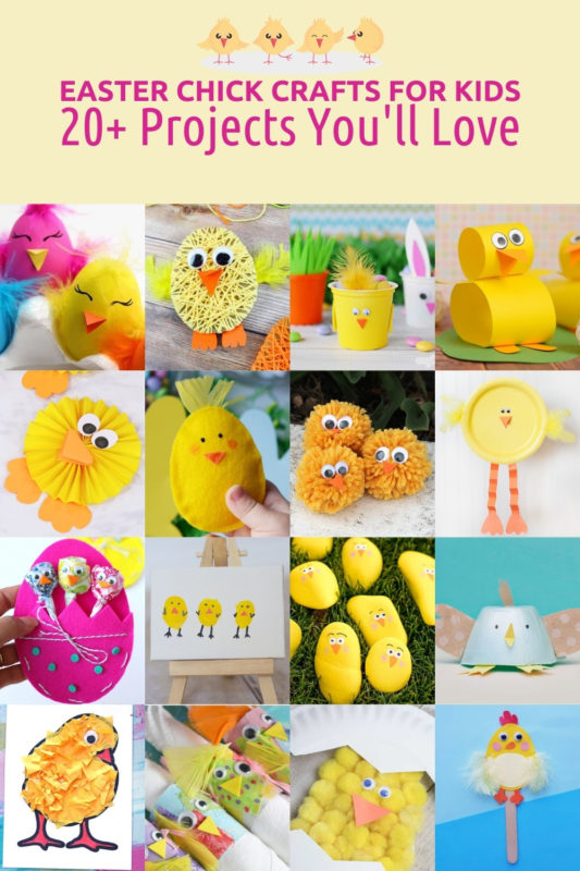 Easter Chick Crafts for Kids (Over 20 Ideas!) - DIY Candy