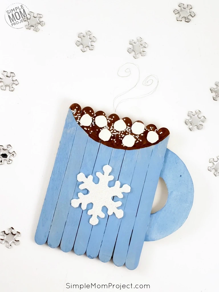 Easy Hot Chocolate Popsicle Stick Craft