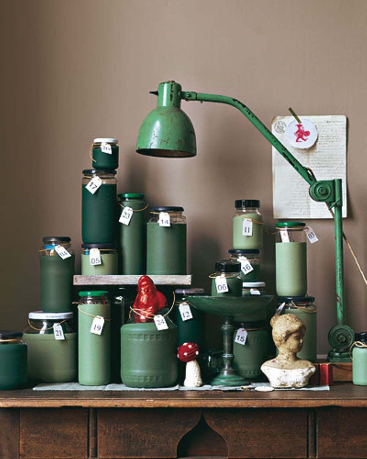 Painted Jars Advent Calendar