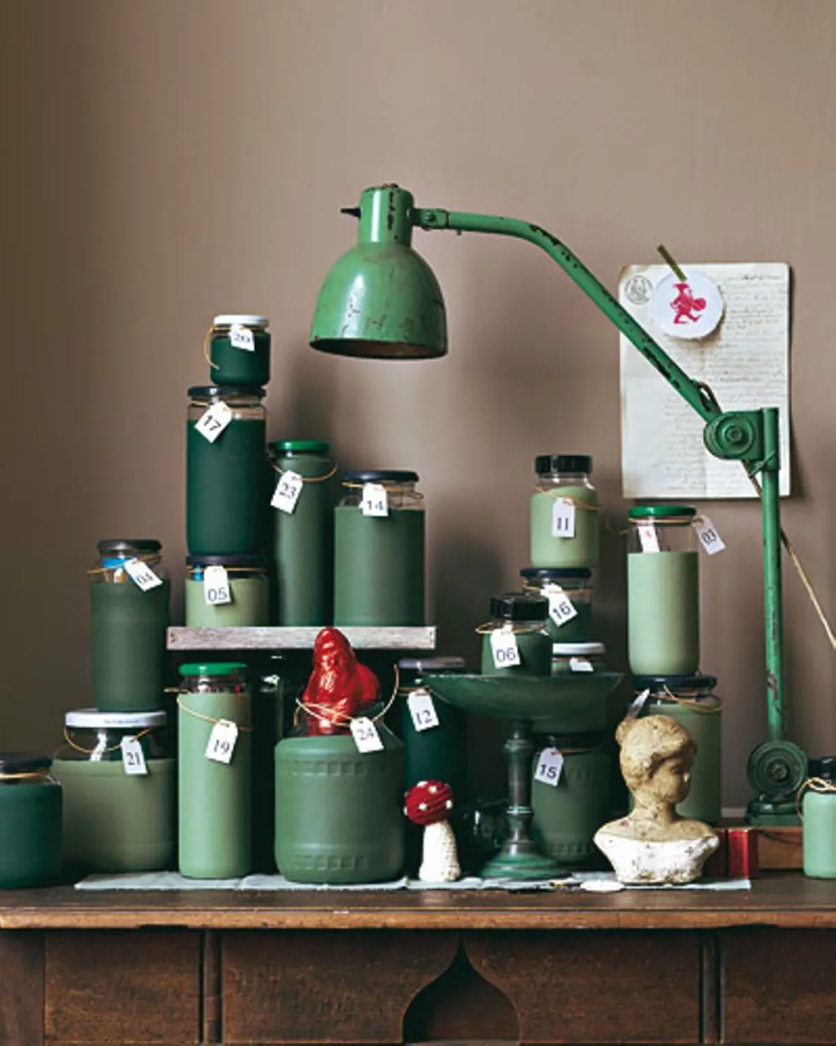 Painted Jars Advent Calendar