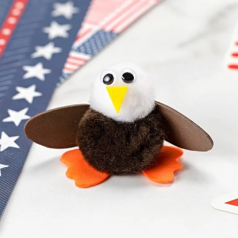 Pom-Pom Bald Eagle Craft