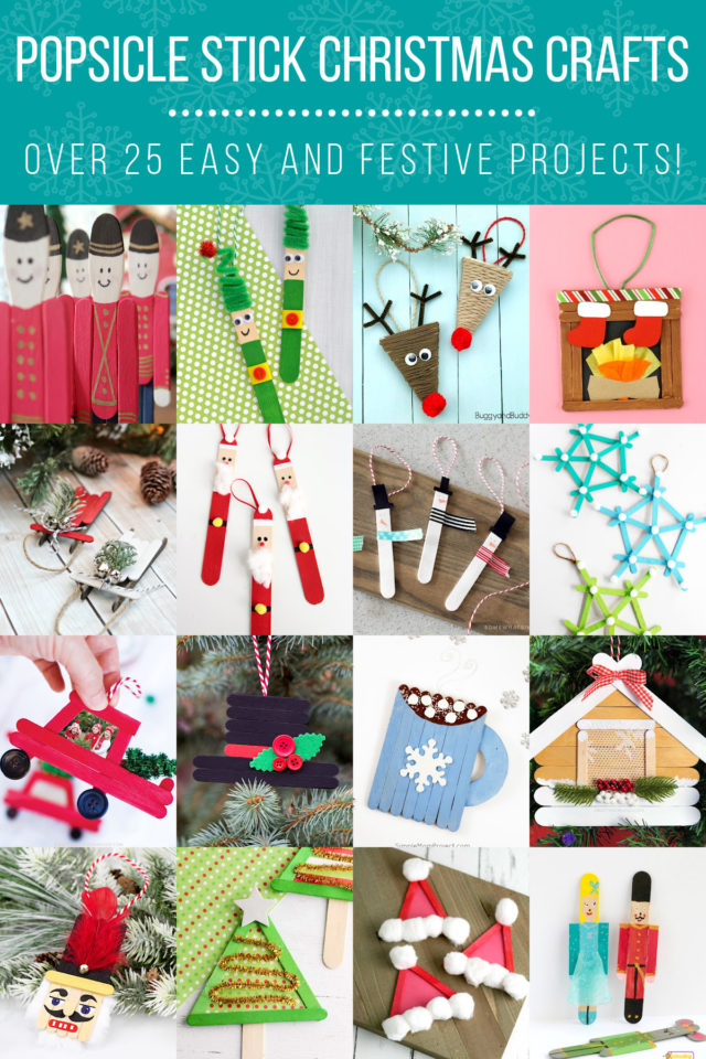 Easy Christmas Crafts with Popsicle Sticks for Kids - DIY Candy