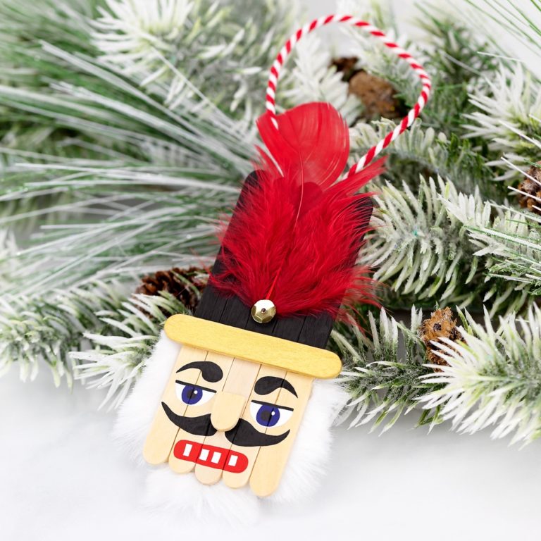 Popsicle Stick Nutcracker Ornament