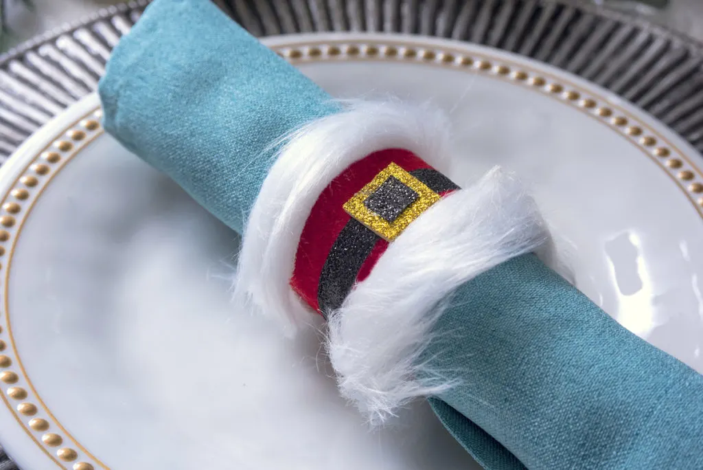 Santa Claus Christmas napkin rings