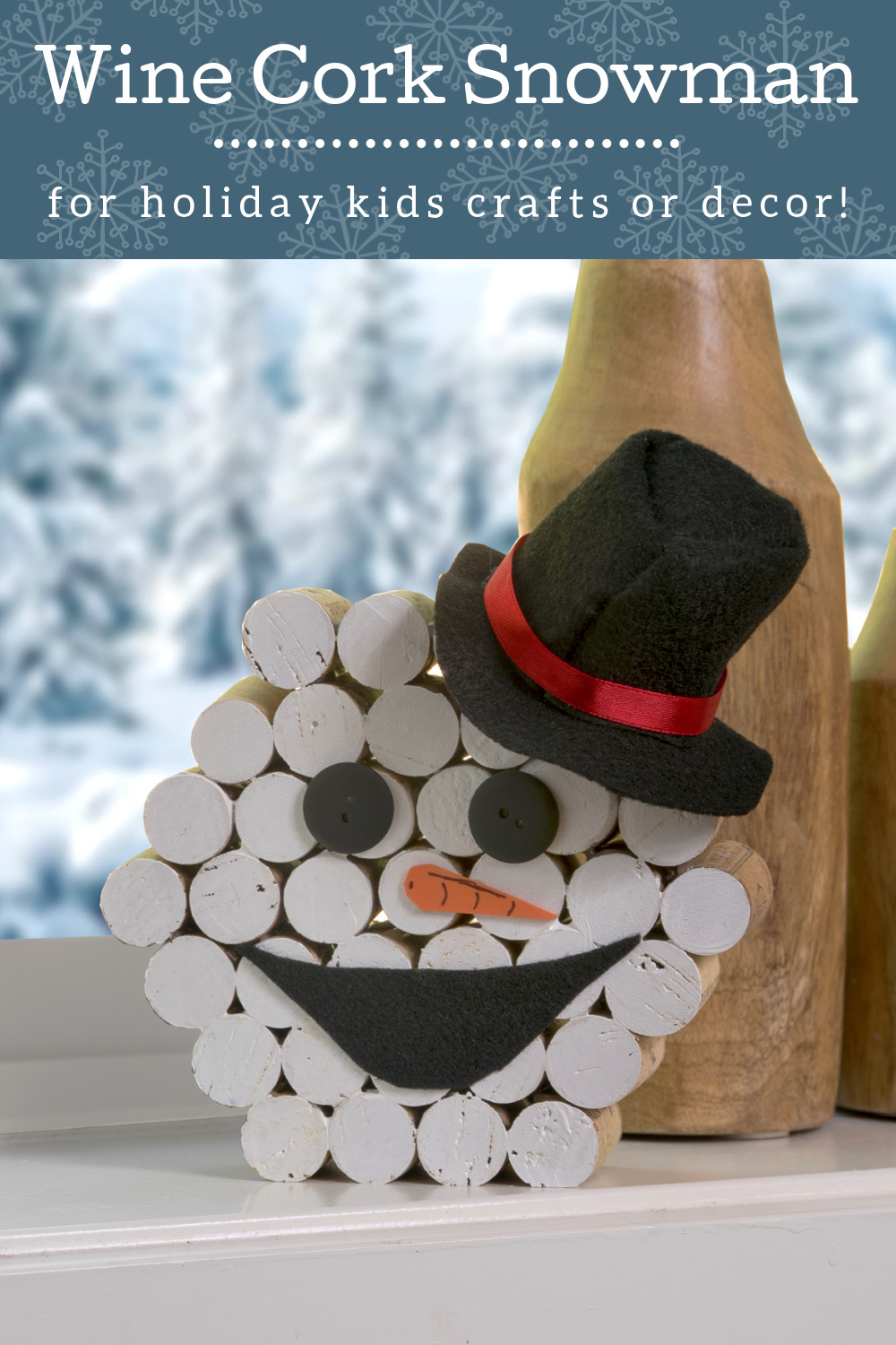 Wine Cork Snowman