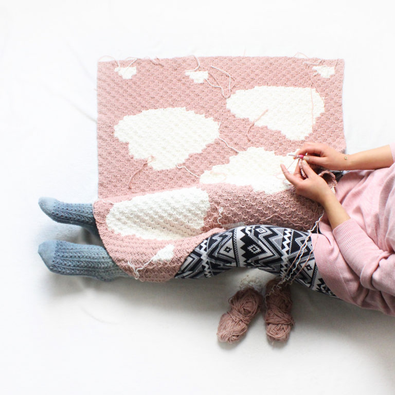 crochet cloud blanket