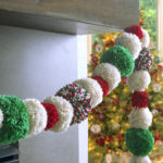 pom pom christmas garland