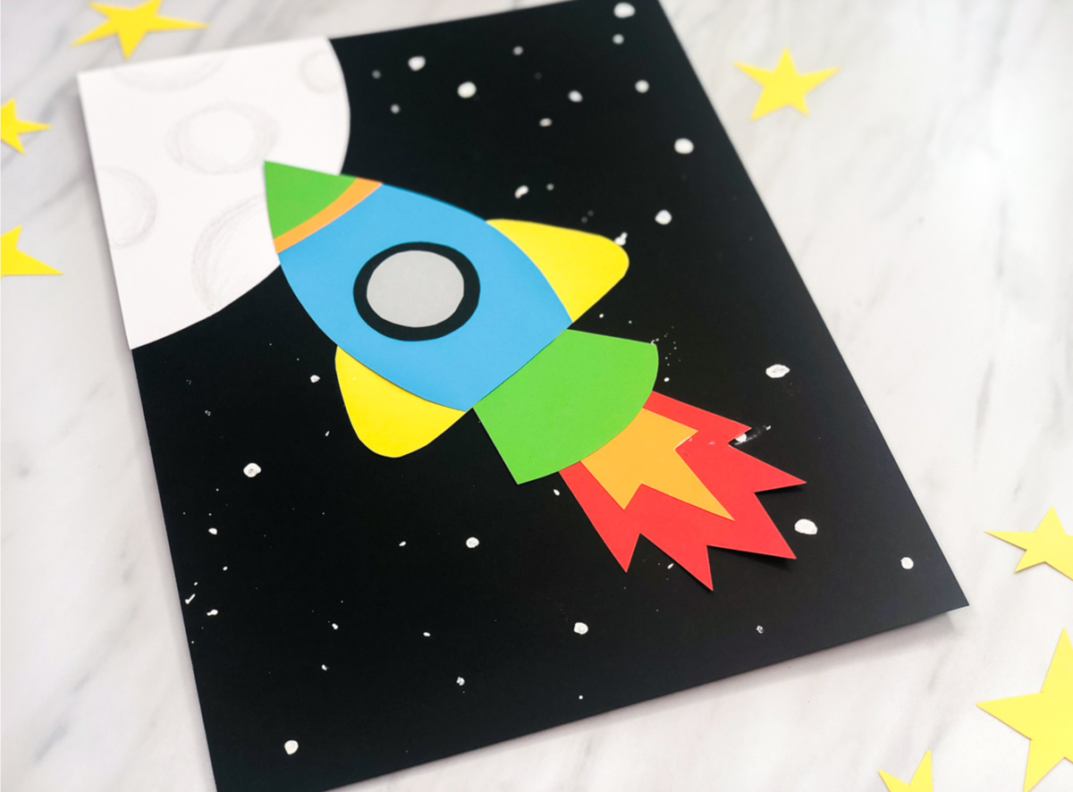 Simple & Fun Rocket Craft For Kids