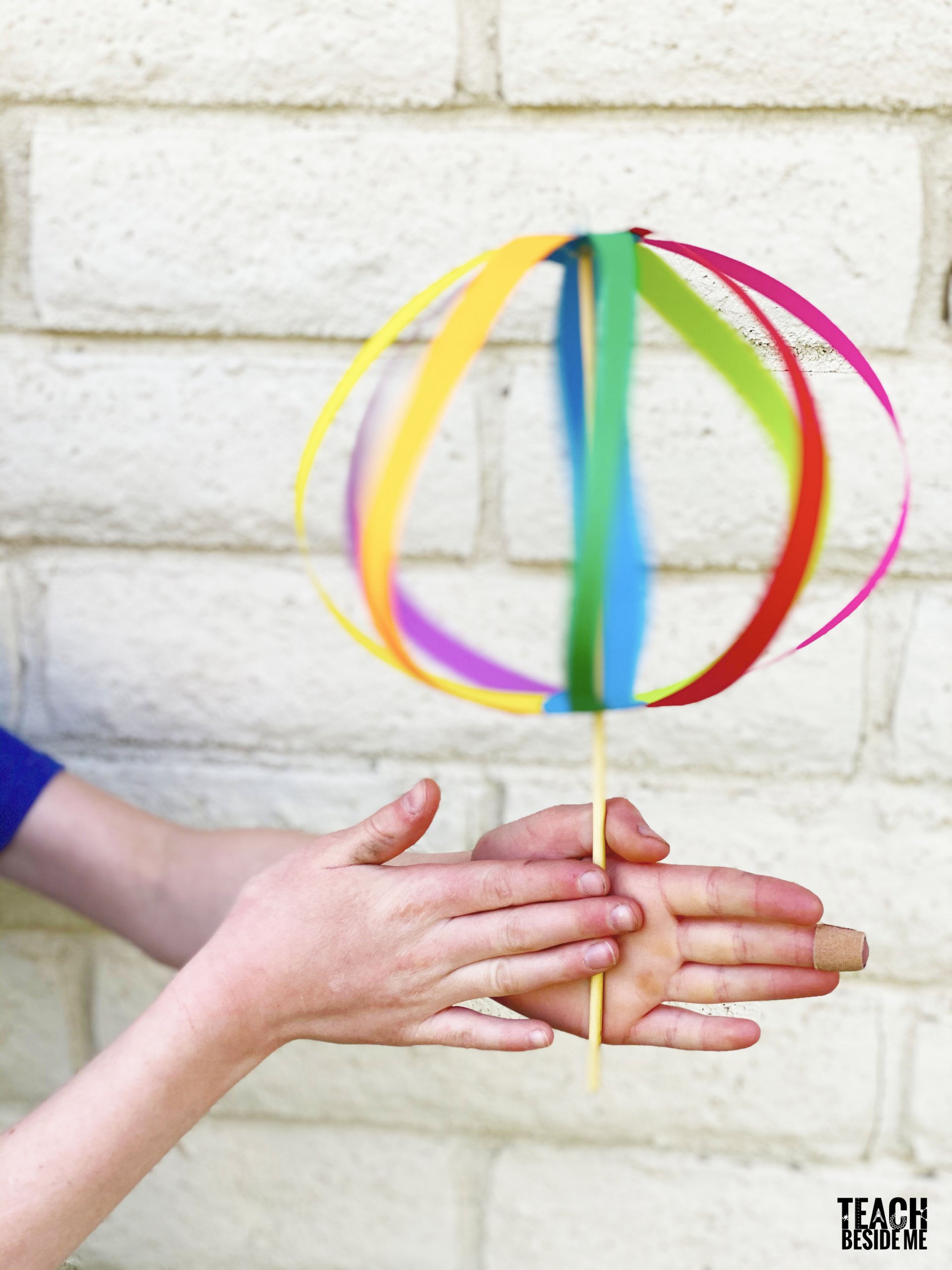 Twirligig Rainbow Paper Spinner Toy