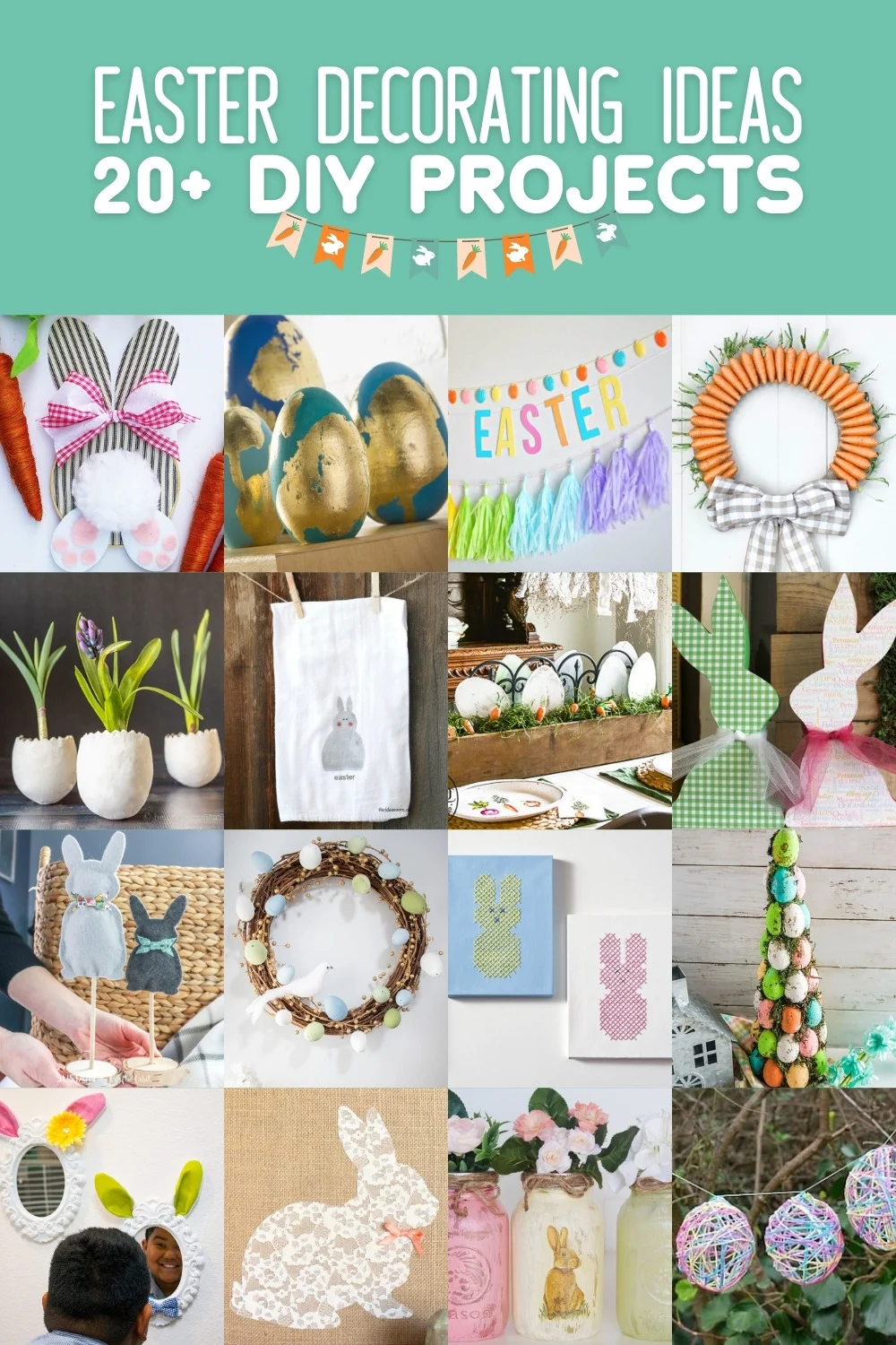 DIY Modern Farmhouse Easter Décor with FREE Printables - Party Ideas