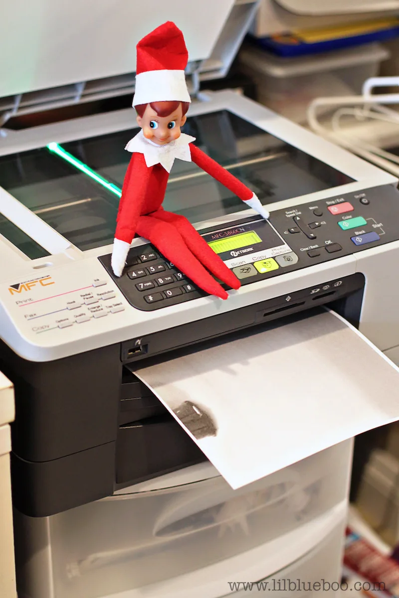 Elf on the Shelf Copier Pranks