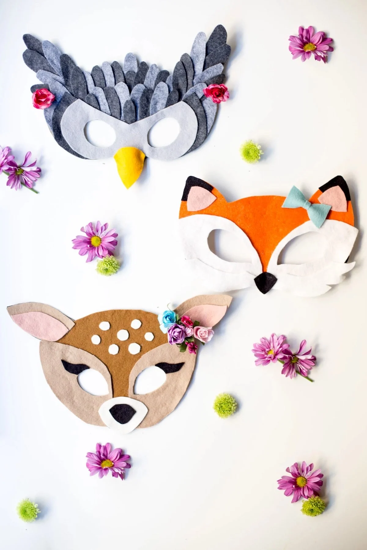 No-Sew Free Felt Animal Mask Patterns