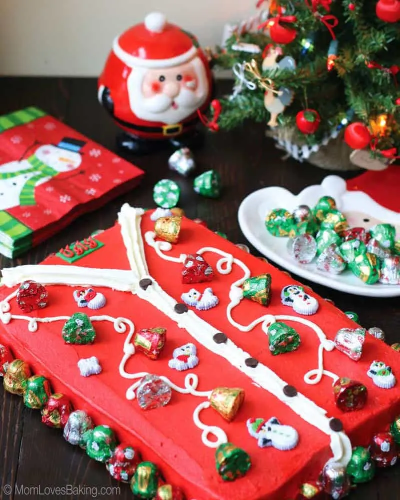 Ugly Sweater Christmas Cake