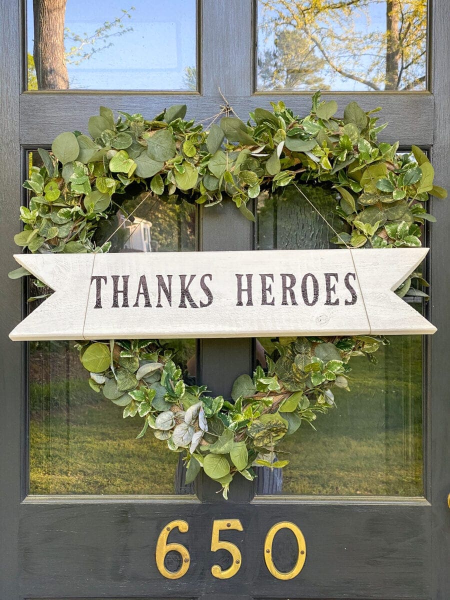 Heart Wreath Door Decor