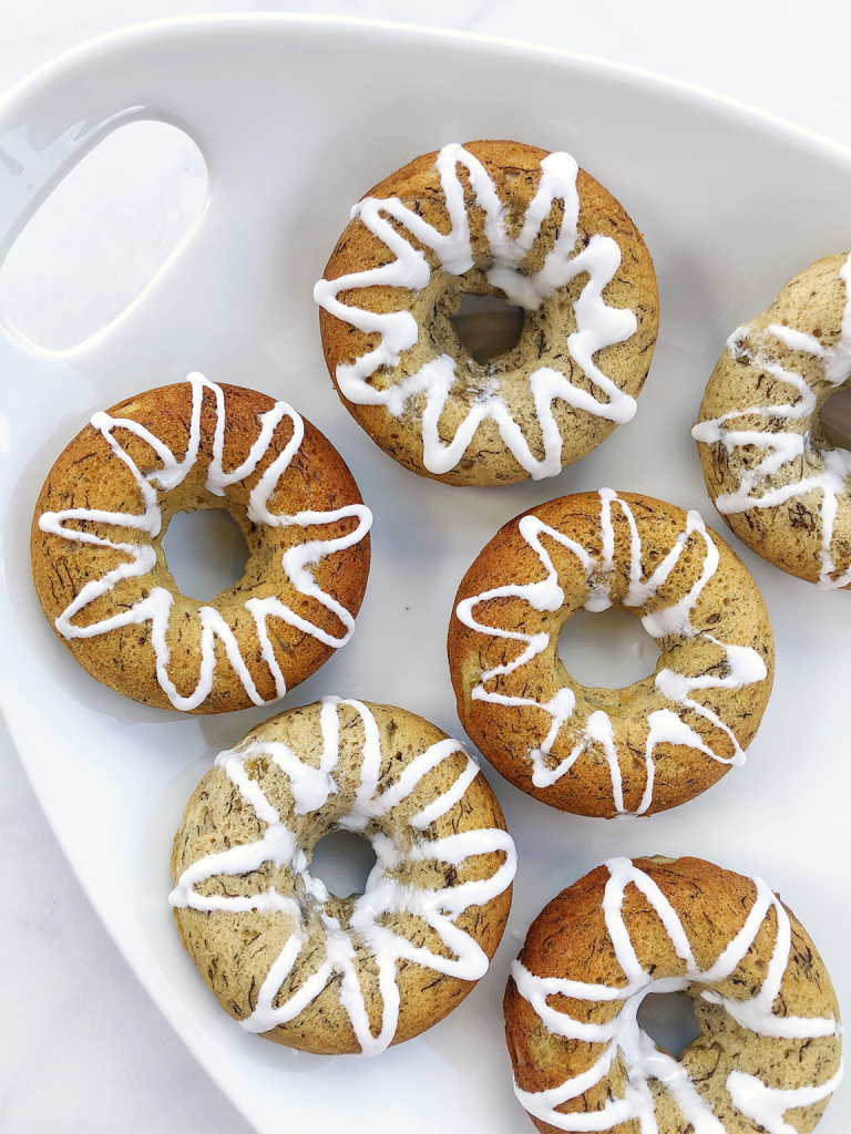 Baked Banana Bread Donuts