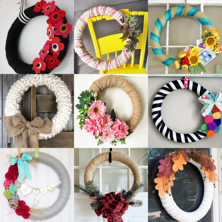 Pool noodle wreath ideas