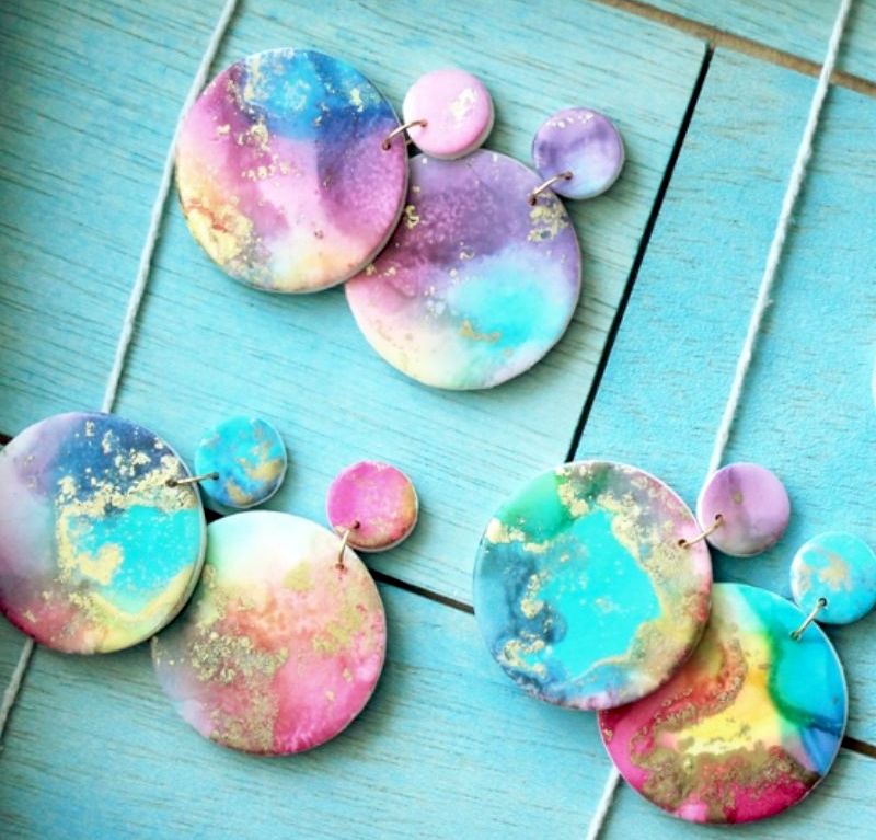 Rainbow Galaxy Earrings