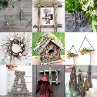 Sustainable crafts made with twigs