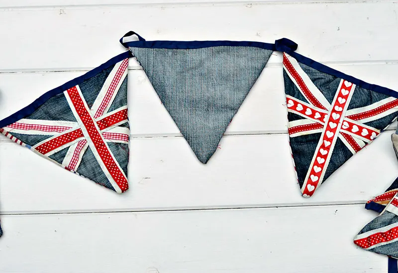 Upcycled Denim Bunting