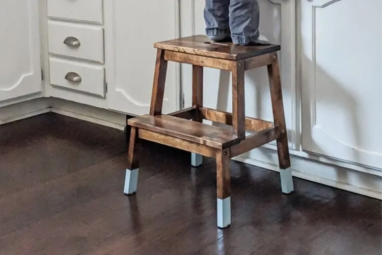 IKEA hack BECKVAM step stool makeover