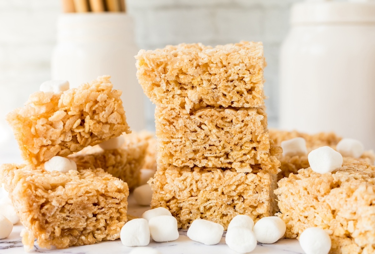 rice krispie treats with browned butter
