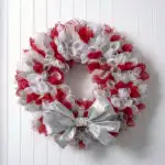 DIY mesh Christmas wreath