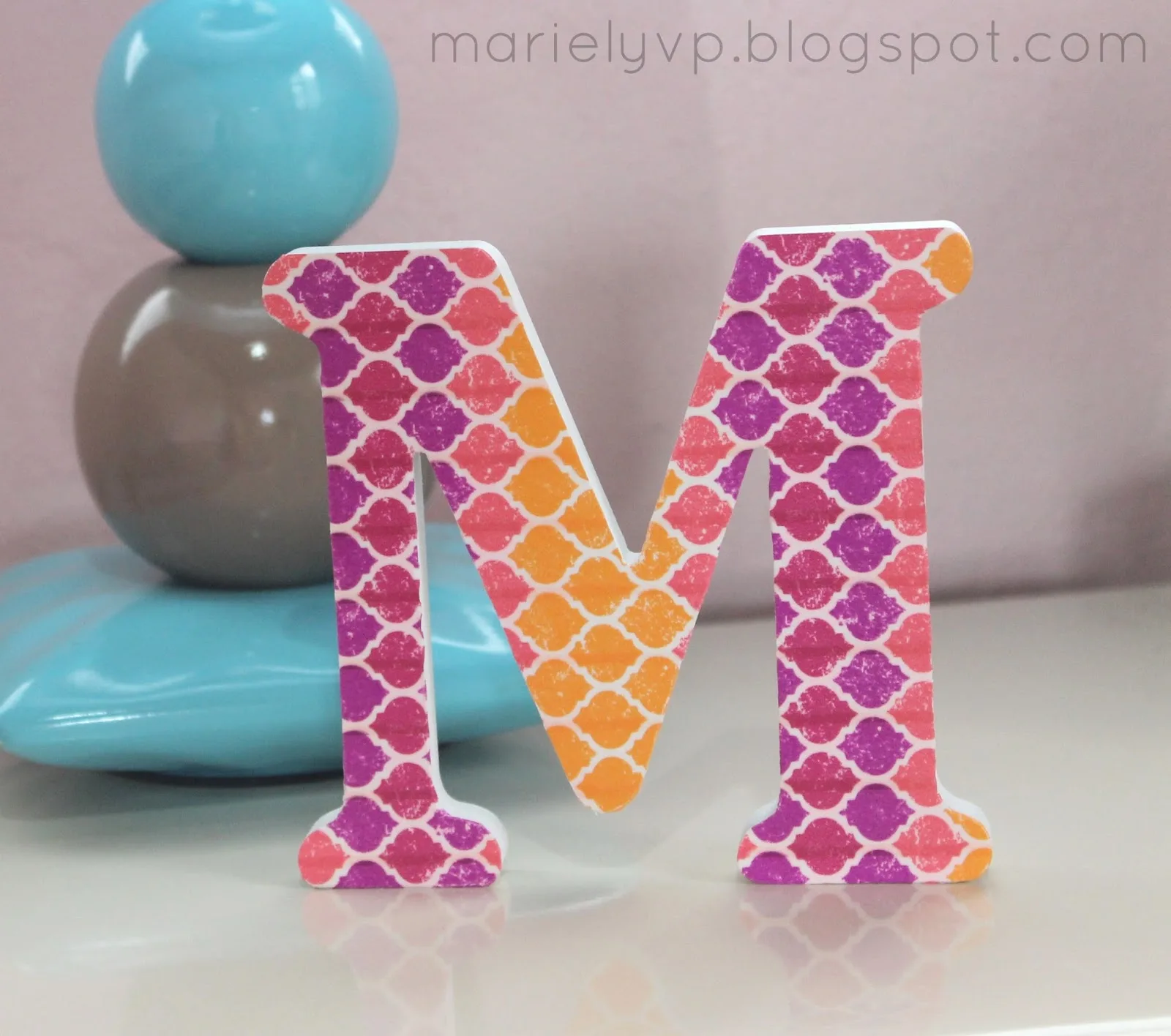 DIY washi tape letter