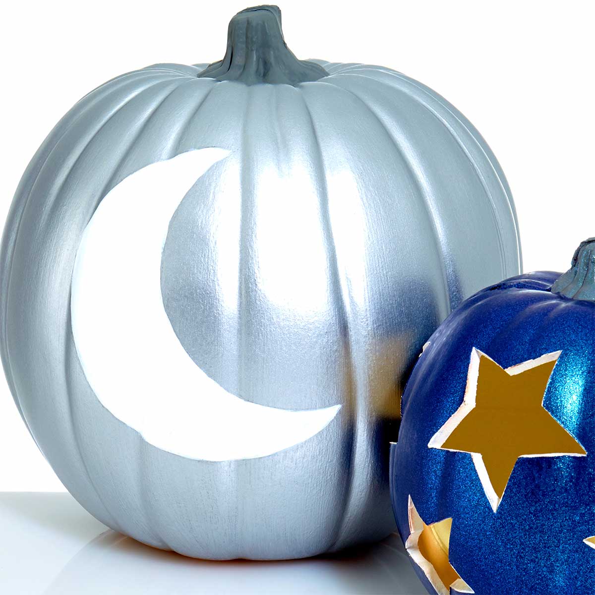 Moon-and-stars-pumpkins