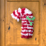 candy cane mesh wreath