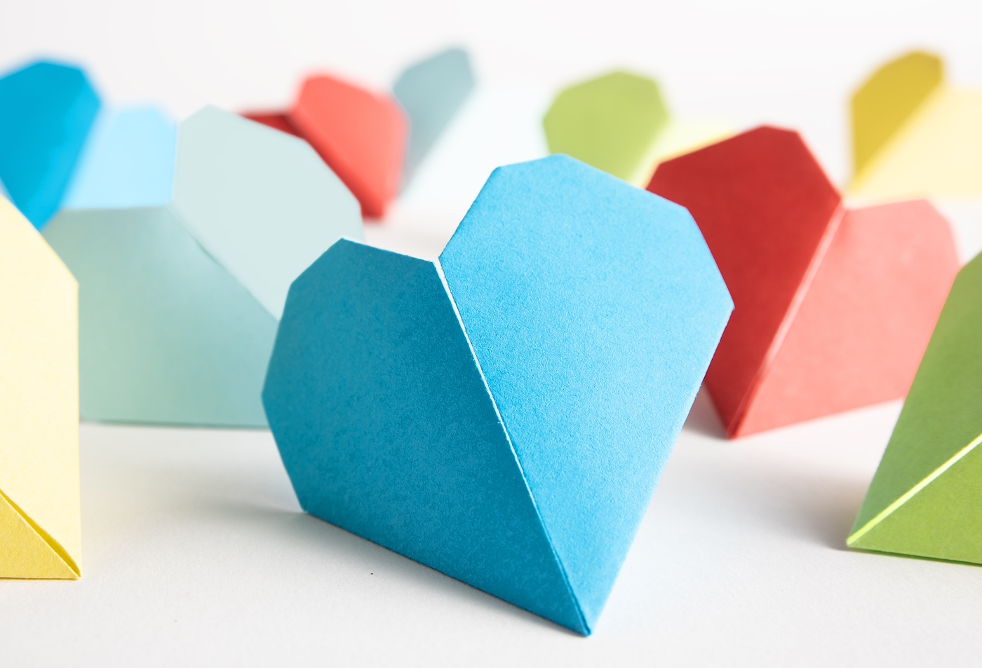 origami bookmark heart