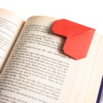 origami heart bookmark