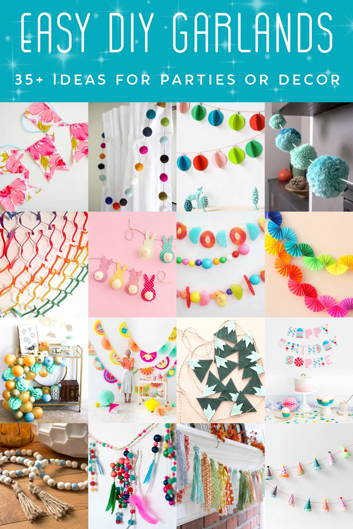 Learn How To Make Your Own Colorful DIY Paper Garland