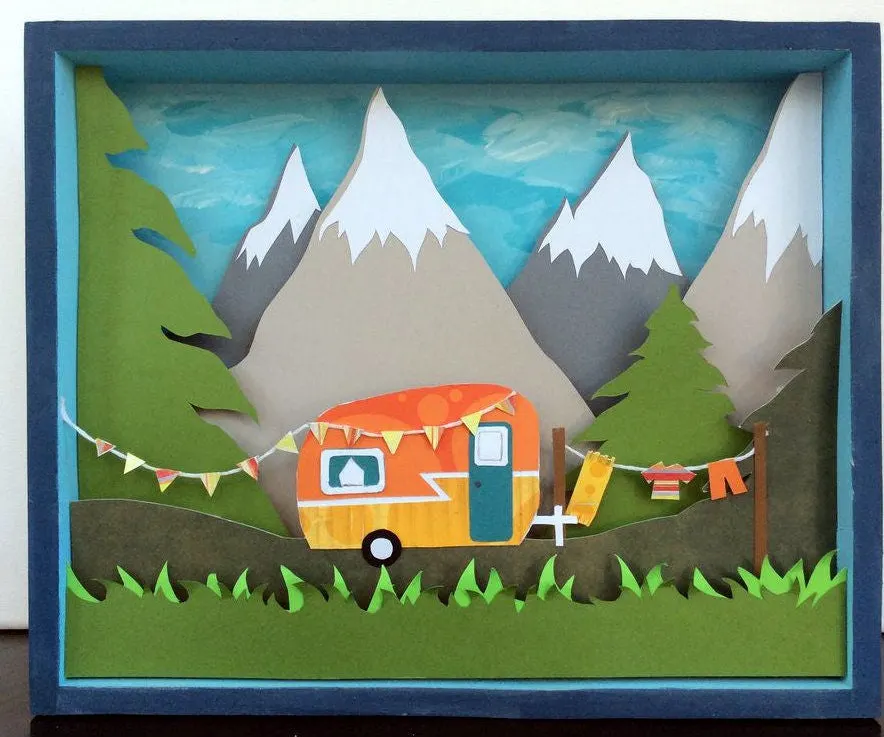 Camper Shadow Box Tutorial