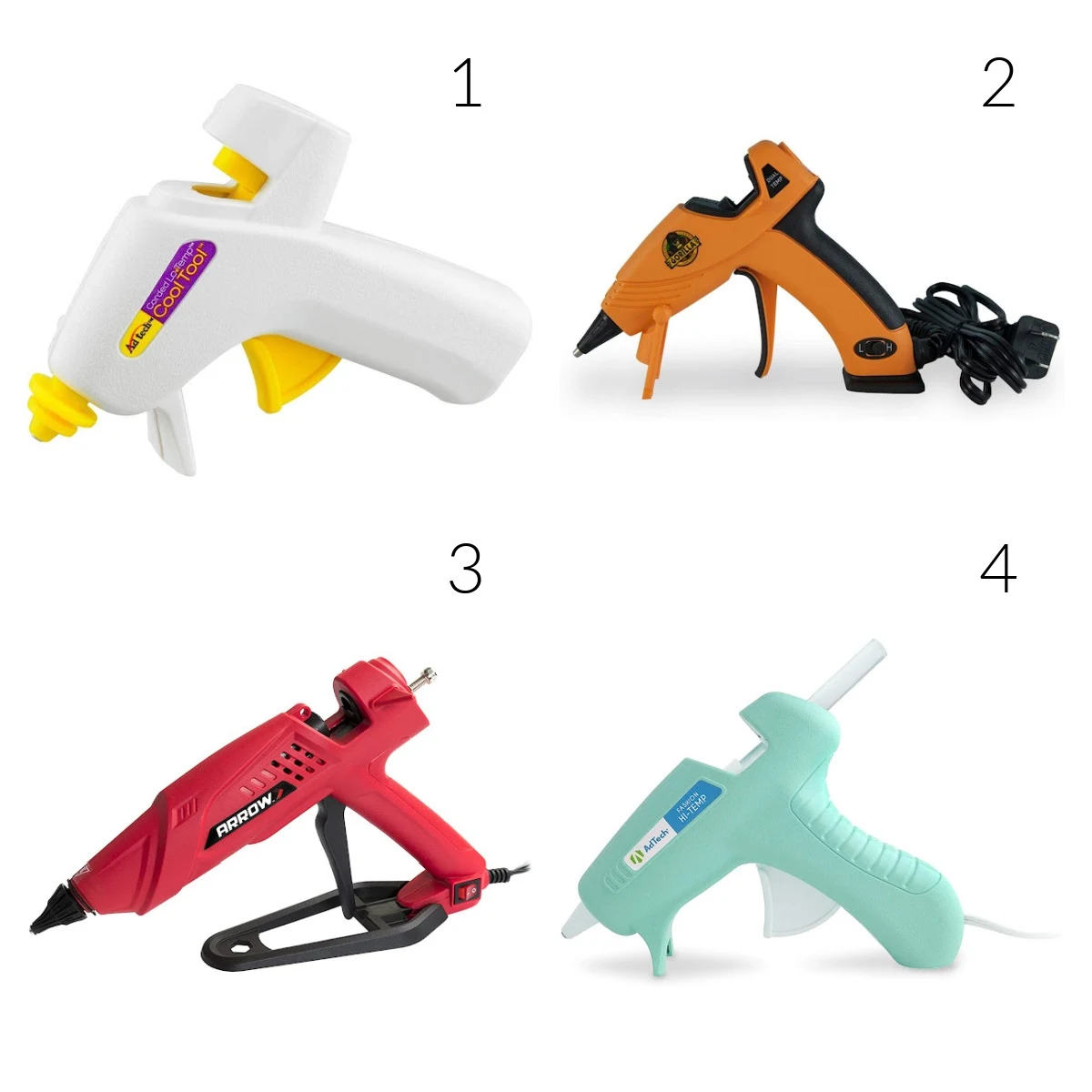Glue gun options to choose from
