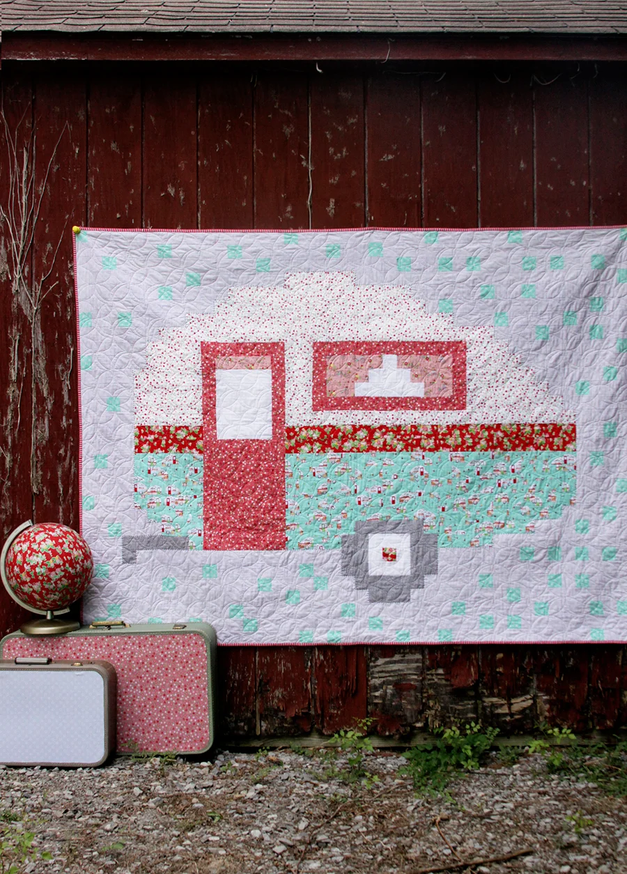 Retro Camper Quilt Tutorial and free pattern