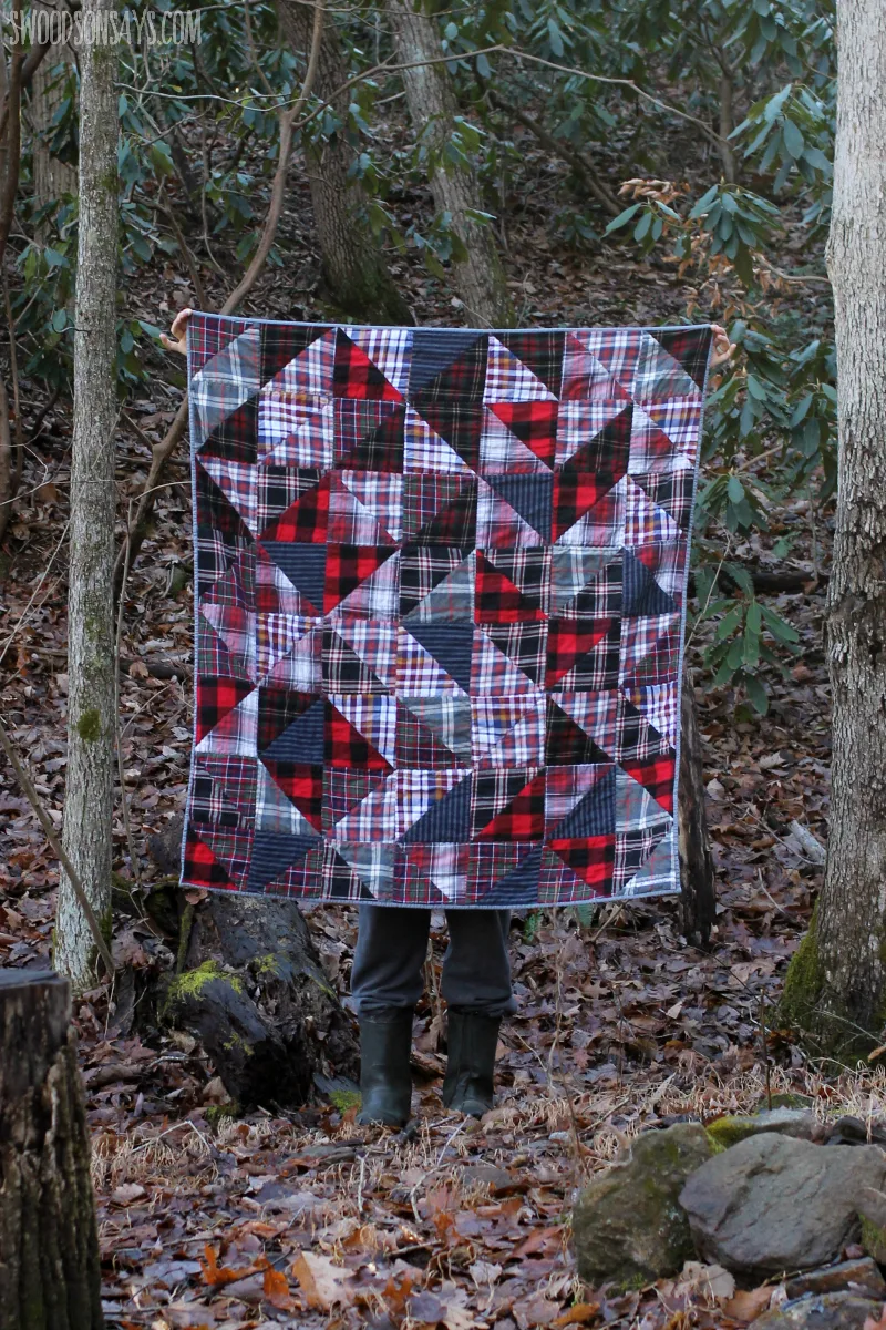 How to turn flannel shirts into a quilt