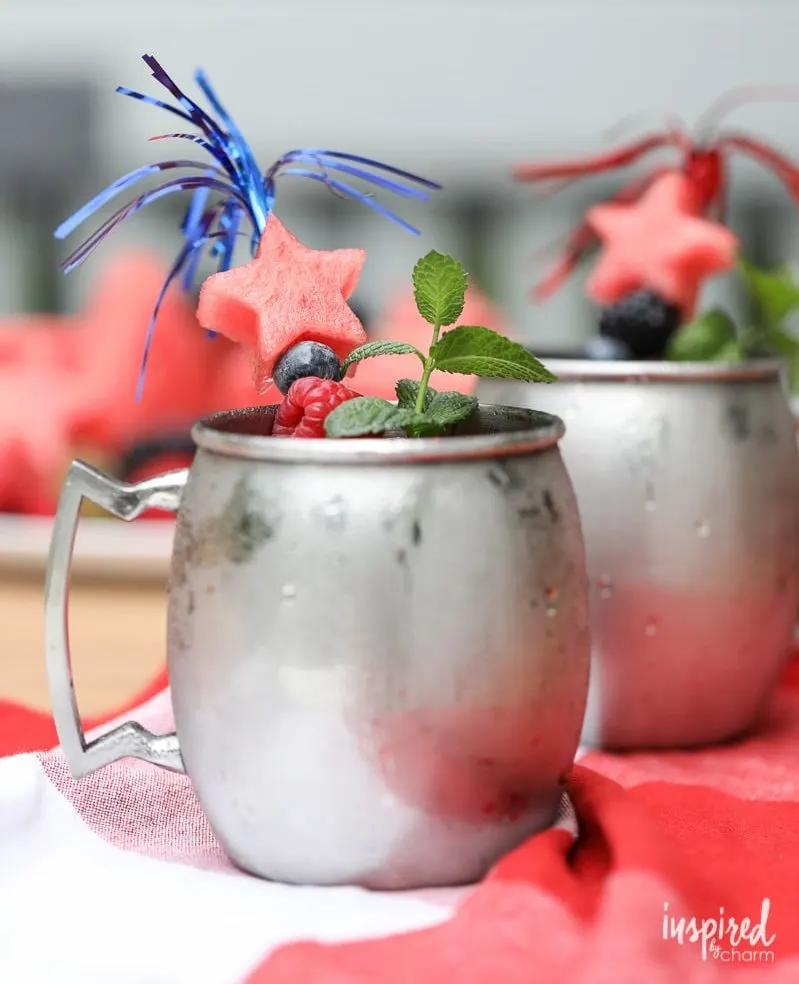 indpendence day mixed berry mule recipe