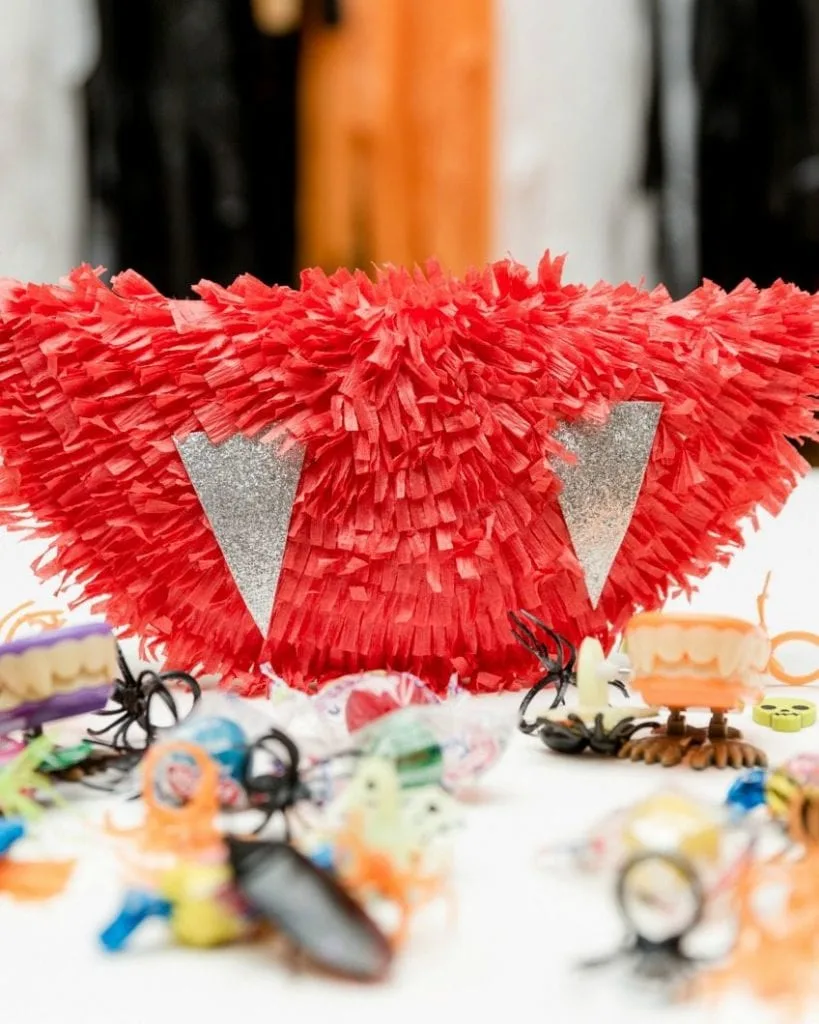 DIY vampire fang pinata