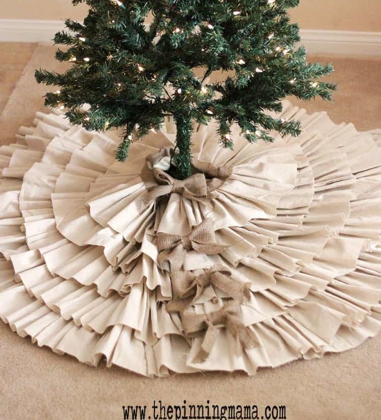 Painter's Drop cloth tree skirt