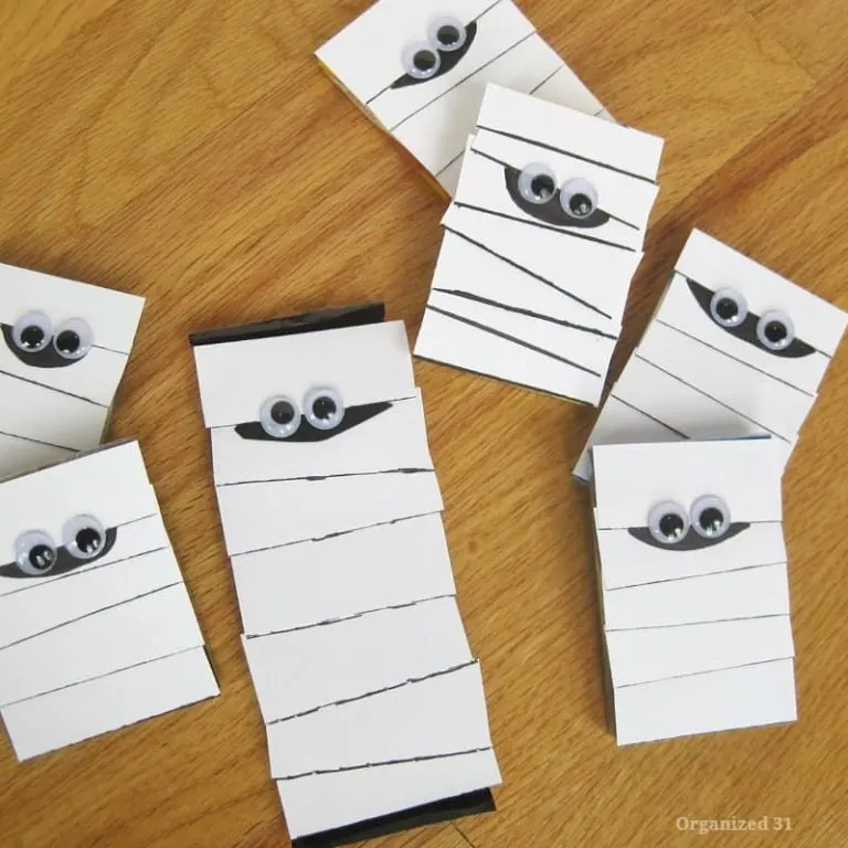 Scrap paper mummy treats