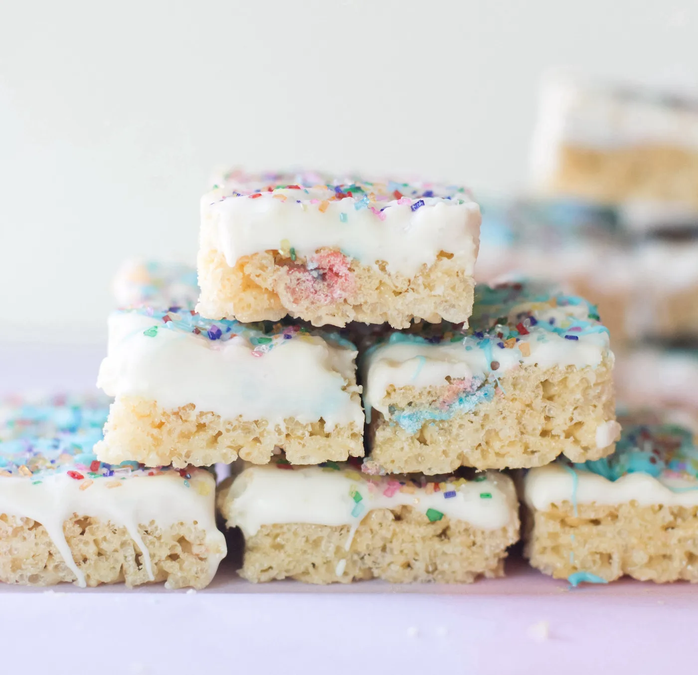 cotton candy rice crispy treat recipe